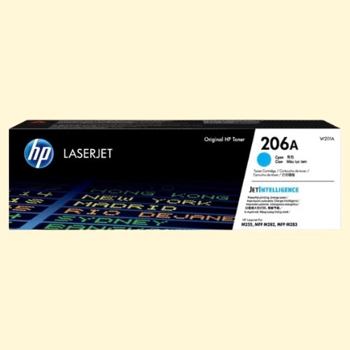 hpti403 HP 206A Cyan Original LaserJet Toner Cartridge (W2111A) - Image 1