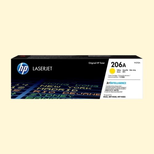 hpti405 HP 206A Yellow Original Laser Toner Cartridge (W2112A) - Image 1