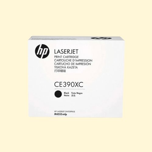hpti423 HP 90XC Black LaserJet Toner Cartridge (CE390XC) - Image 1