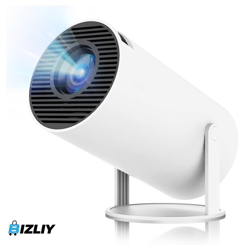 Smart Wi-Fi 6 Multimedia Mini Projector with 180° Rotating Stand