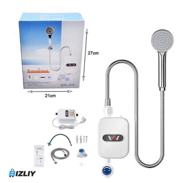 Instant Electric Water Heater Model RX-021 with Digital Temperature Display
