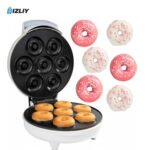 Electric Mini Donut Maker Machine with 7-Hole Non-Stick Baking Plate
