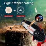 ZW-1594 Mini Electric Cordless Chainsaw & Handheld Wood Cutting Tool - Image 4