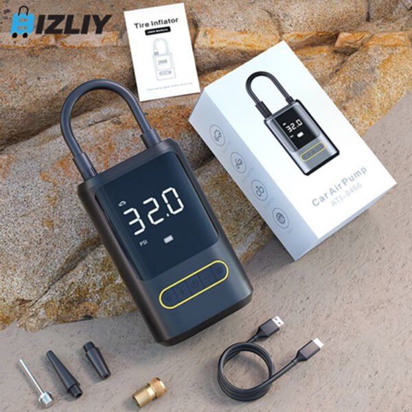 ATJ-8466 Portable Wireless Car Air Pump and Tire Inflator