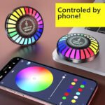 F6 RGB Rhythm Voice-Activated Car Air Vent Ambient Light - Image 3