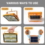 Santiti 2000W Solar LED Flood Light & Portable Work Lamp - Image 3